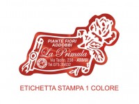 OFFERTA SPECIALE (10.000 etichette + 3.000 omaggio)  per fioristi, fiorai e vivaisti (mm 50X31) (cod. 1G)